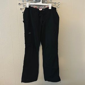Black scrub pants